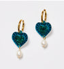 Heart and Bead Earrings