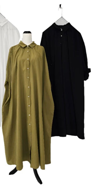 Longline Button up Coat/Dress